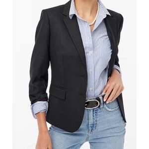 J. Crew Schoolboy Blazer Black wool blend blazer jacket Business jacket Office